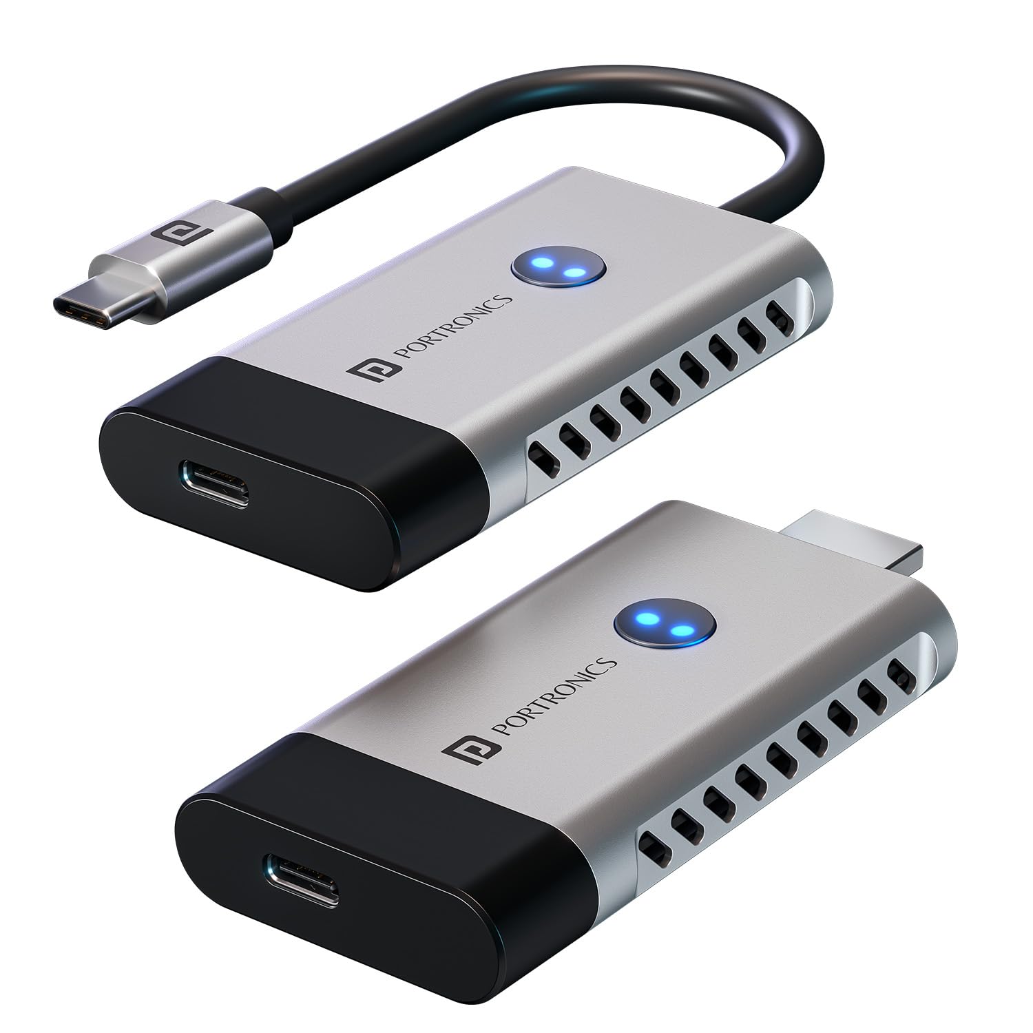 Portronics Sky Cast Wireless Type-C to HDMI Screen Casting Adapter 4K@50Hz, Type-C Input, Plug & Play,10m Range, Simultaneous PD Charging, Cast Video & Audio from Laptop/Tablet to TV/Projector/Monitor-image-9