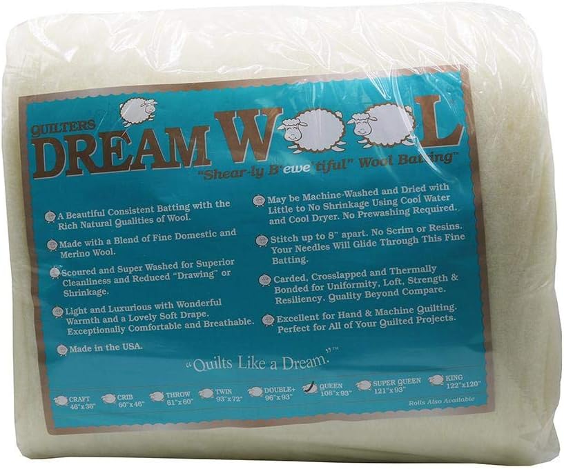 Quilters Dream Wool Batting (108'' x 93'') Queen