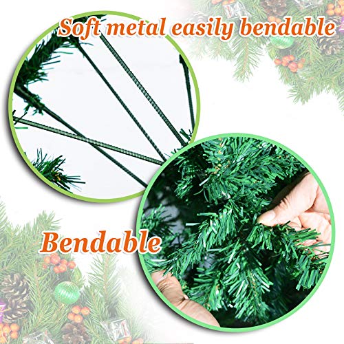 New Green 7.5' Classic Pine Christmas Xmas Tree Artificial Realistic Natural Branches-1200 Tips With Solid Metal Stand #TOP3