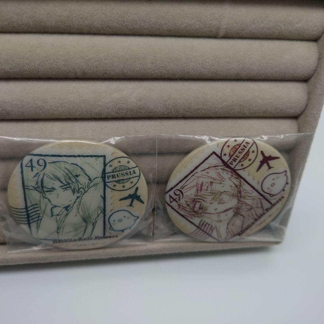 ヘタリア Axis powers だらけ チェンジング缶バッジ プロイセン 小鳥