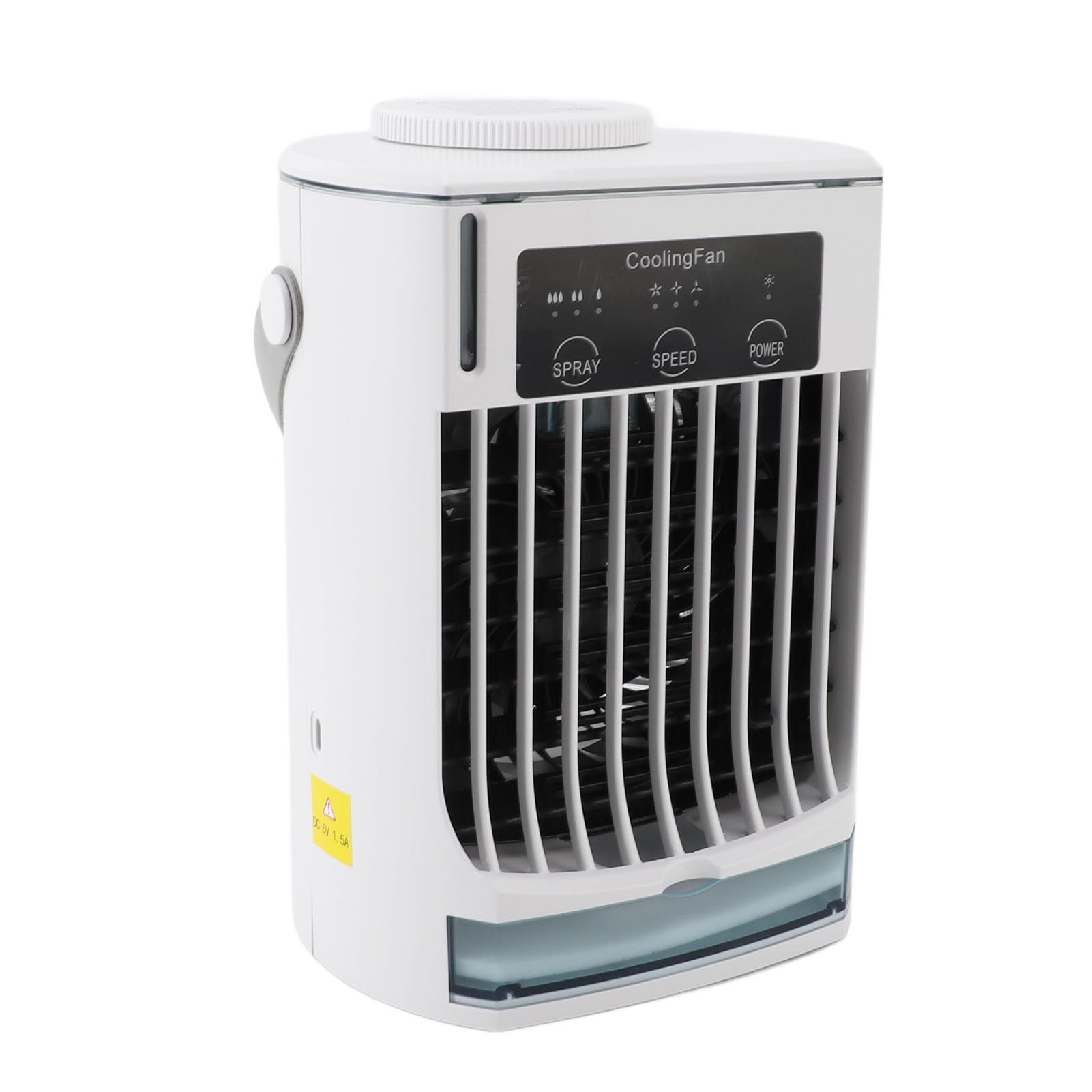 Condizionatore Portatile Raffreddatore D'aria Personale Raffreddatore D'aria Evaporativo 3 in 1 USB Desktop Ventola di Raffreddamento Umidificatore 3 velocità 500ml Basso Rumore