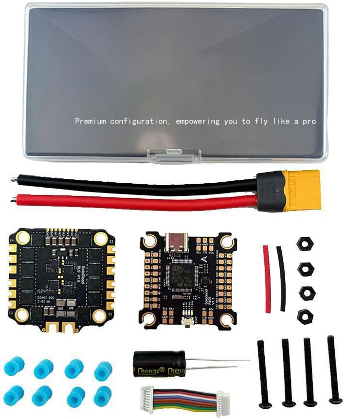 Flight Controller Stack F405 with 60A BLS 4-in-1 ESC，FPV Racing Drone Stack for Quadcopters Fixed-Wing & Drone