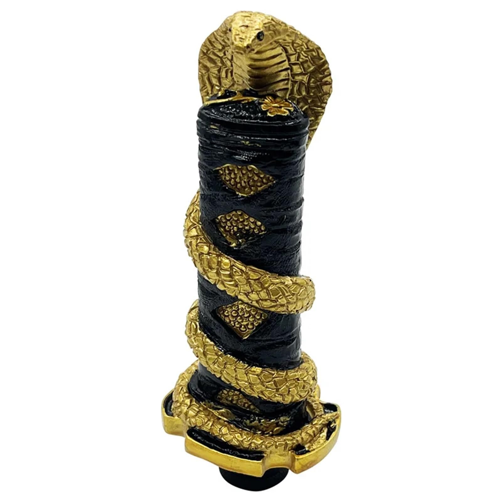Głowica dźwigni zmiany biegów Akcesoria samochodowe Serpentine Interior Uniwersalna, spersonalizowana osłona gałki zmiany biegów Katana Części samochodowe(Golden)