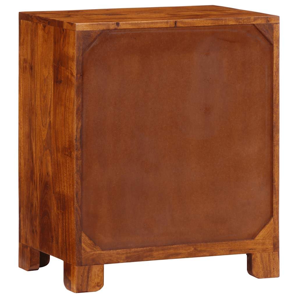 vidaXL Sideboard Mehrfarbig 50x35x60 cm Massivholz Akazie, Schrank, Aufbewahrungsschrank, Beistellschrank, Lagerschrank, Highboard, Home-Organizer