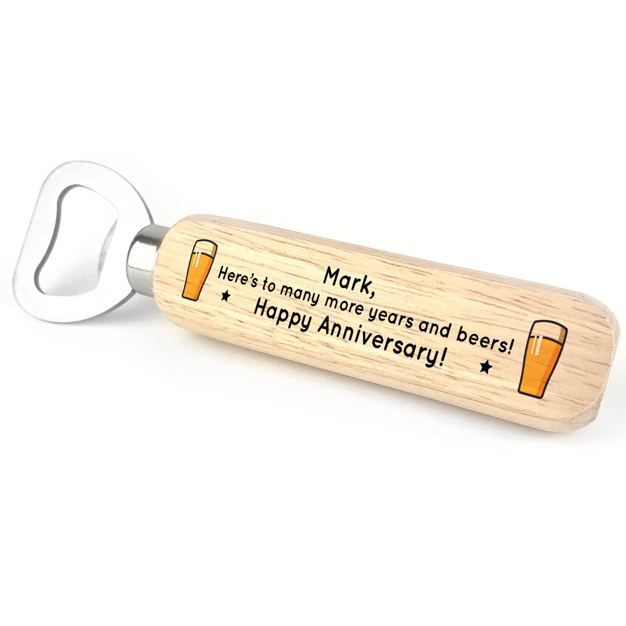 Quirky Gift for Him Anniversary Boyfriend Husband Bottle Opener Personalised Gift