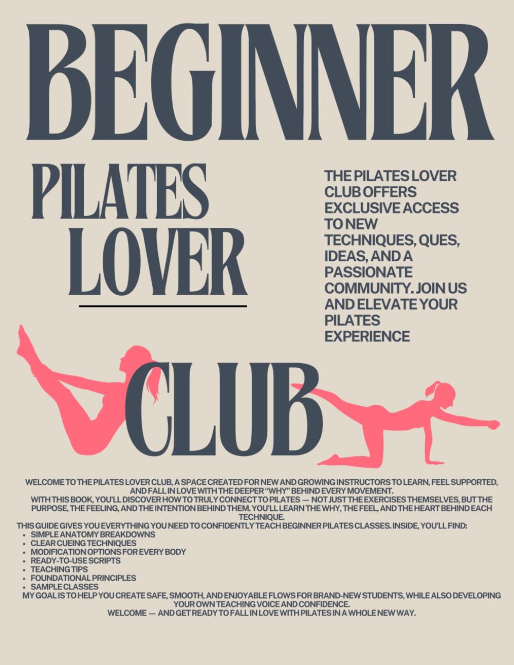 Beginner Pilates Lover Club (Pilates Lover Club Series)