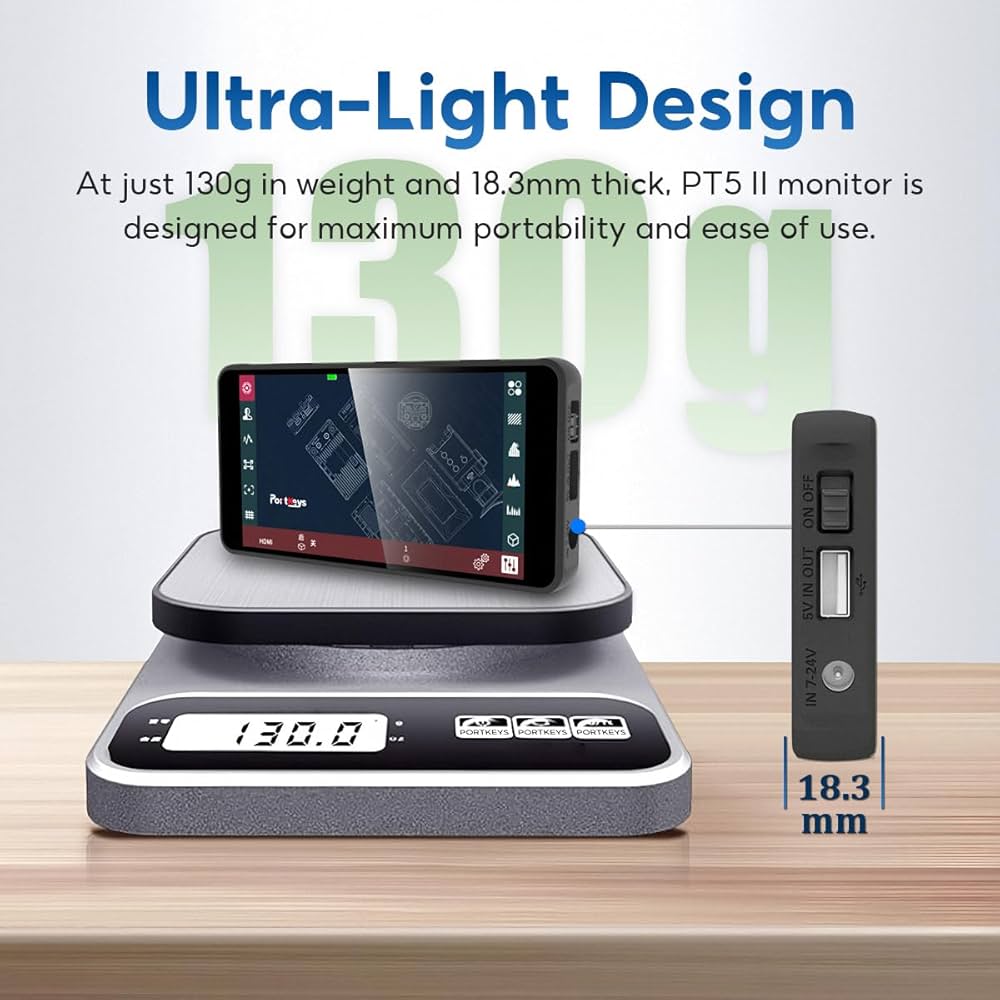 Amazon | Portkeys PT5 II カメラモニター 5インチ フルタッチ