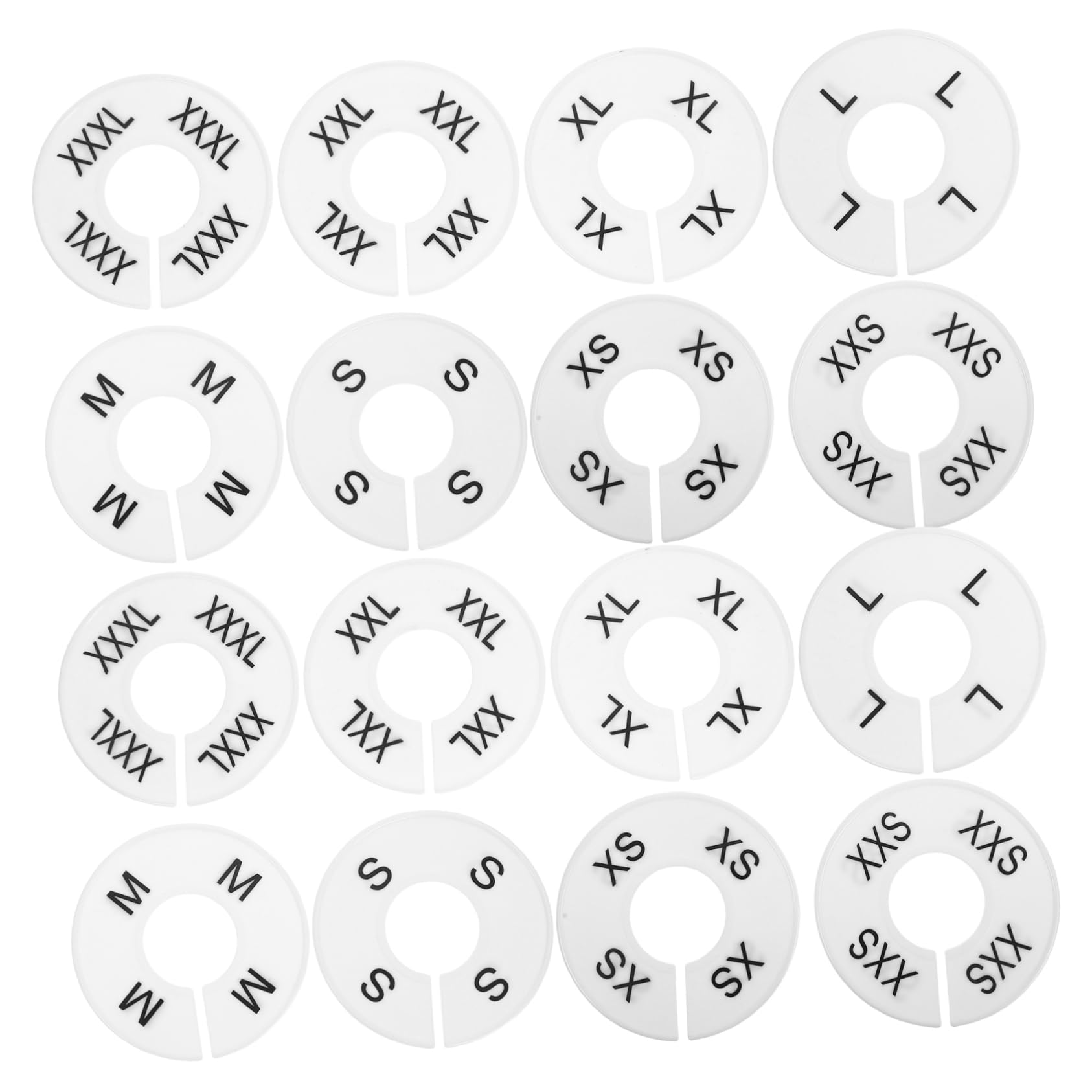 Ciieeo 40pcs Round Plastic Closet Dividers Clothing Rack Organizers for Home Shops Display Rooms Efficient Markers for Neat Wardrobe Organization