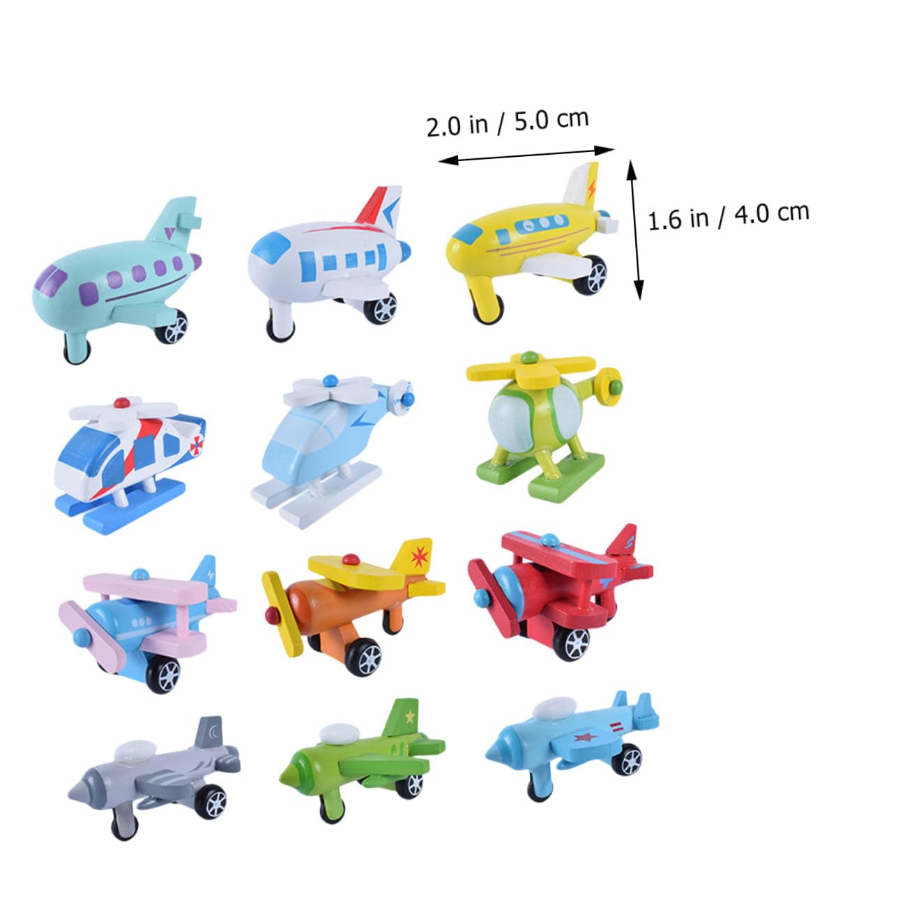 BESTonZON Mini Niños Juguete Avión para Piezas de Madera de 12