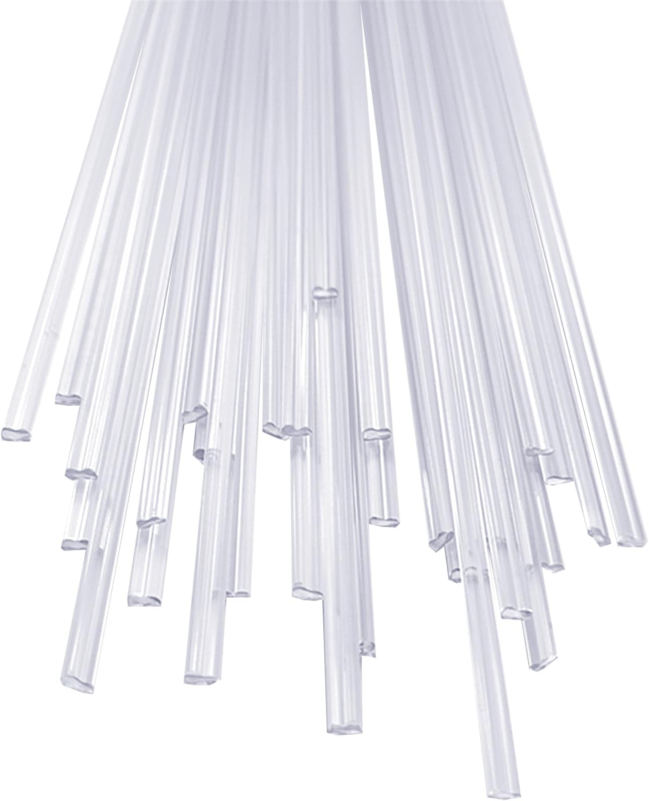 Transparent PVC Plastic Welding Rods - Durable 5mm Width, 2.5mm Thickness, 1.2m Length(1kg)