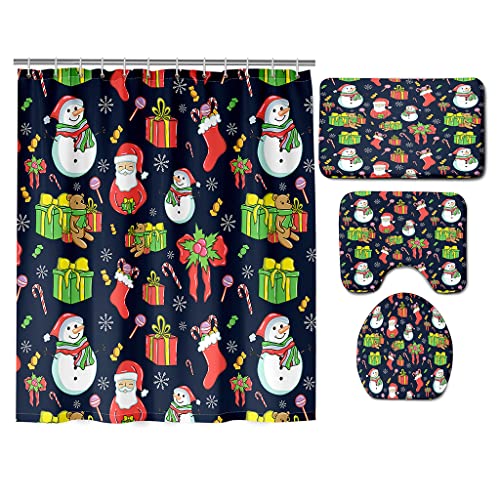 Krisin Christmas Sherpa Fleece Throw Blanket, Warm And Cozy Double-Sided Kids Cashmere Blanket Holiday Theme Cartoon Santa Claus Print Sherpa Fleece Throw Blanket For Bed, Sofa And Couch #TOP5