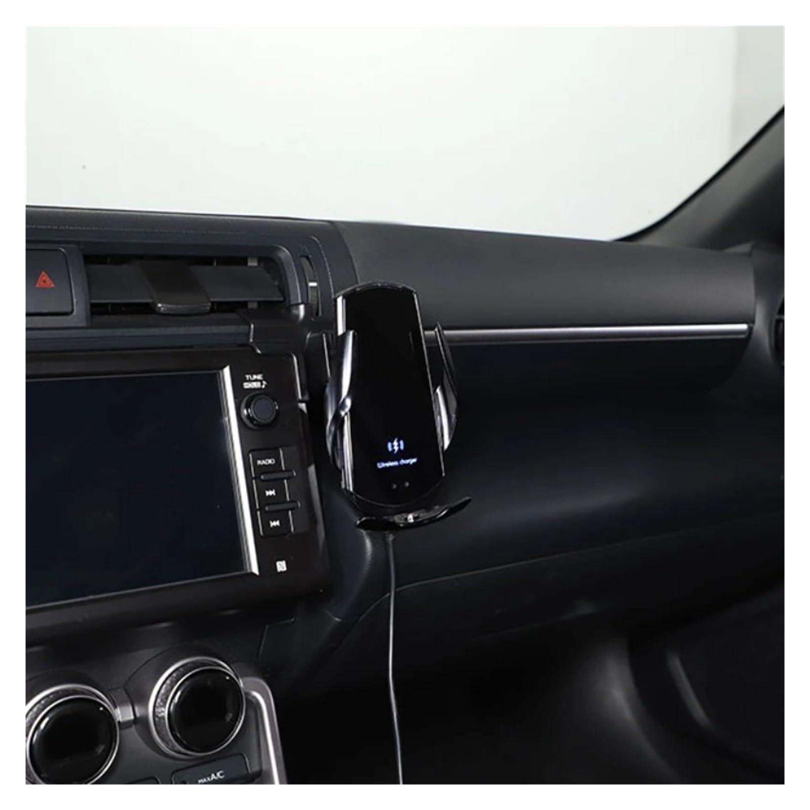 ABS tablero de instrumentos del coche salida de aire soporte lateral for teléfono soporte de navegación GPS coche Compatible con Subaru BRZ Toyota 86 202-2025(Style A)