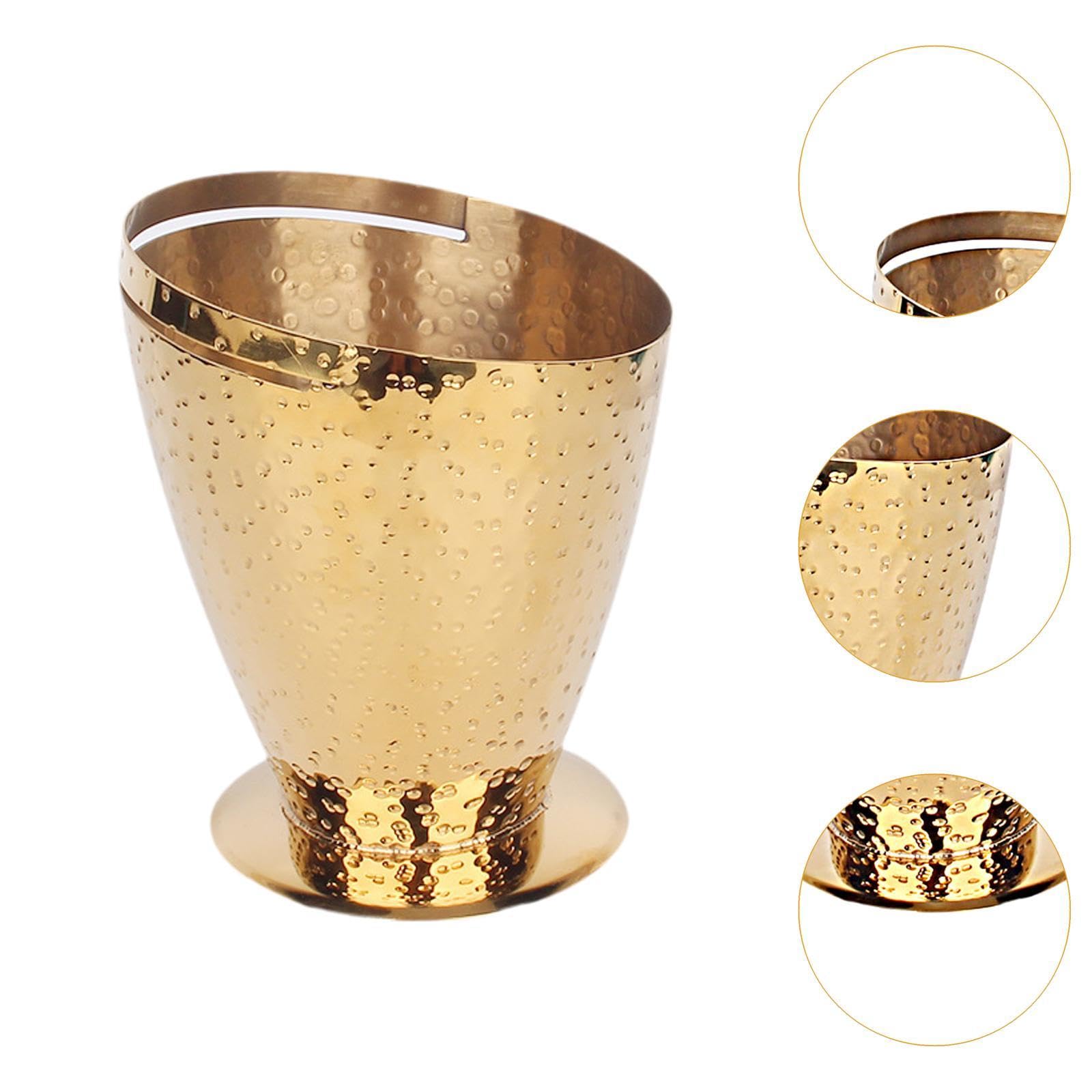 Cubitera, Recipiente para Hielo, Cubeta para Bebidas a Prueba de Fugas, Cubeta para Bebidas para Barbacoa, Comedor, Hotel, Picnics, Artículos Nocturno, Oro, tal como se describe