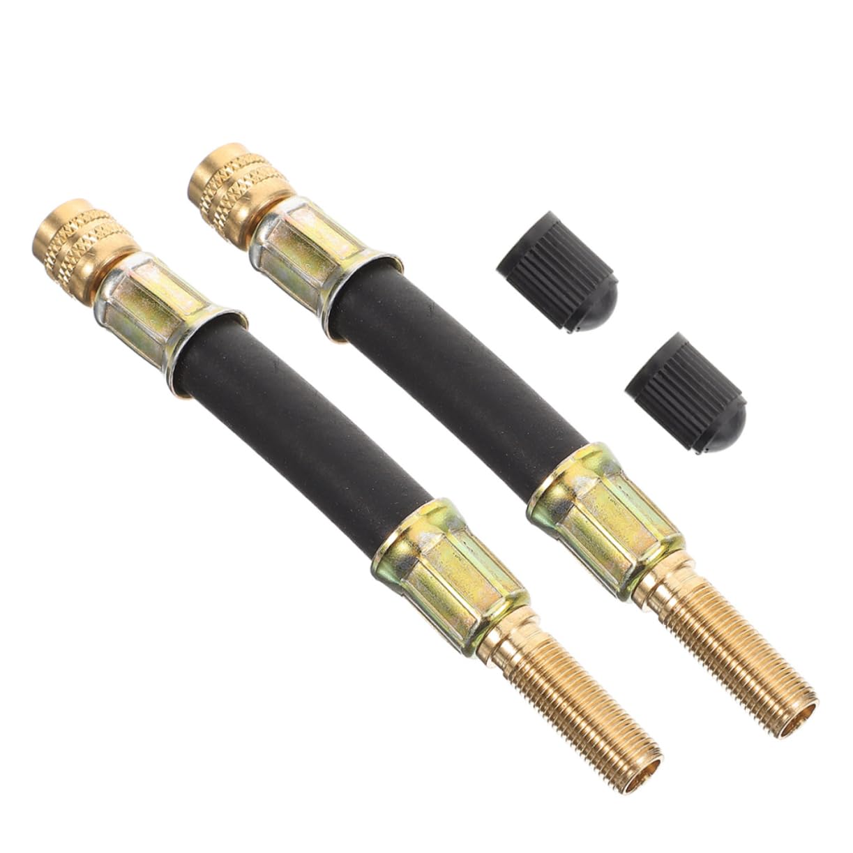Happyyami 2Pcs Valve Stem Extenders for Cars and Motorcycles Reliable Air Valve Extensions with Leak Design Easy to Use Tire Inflation Accessories