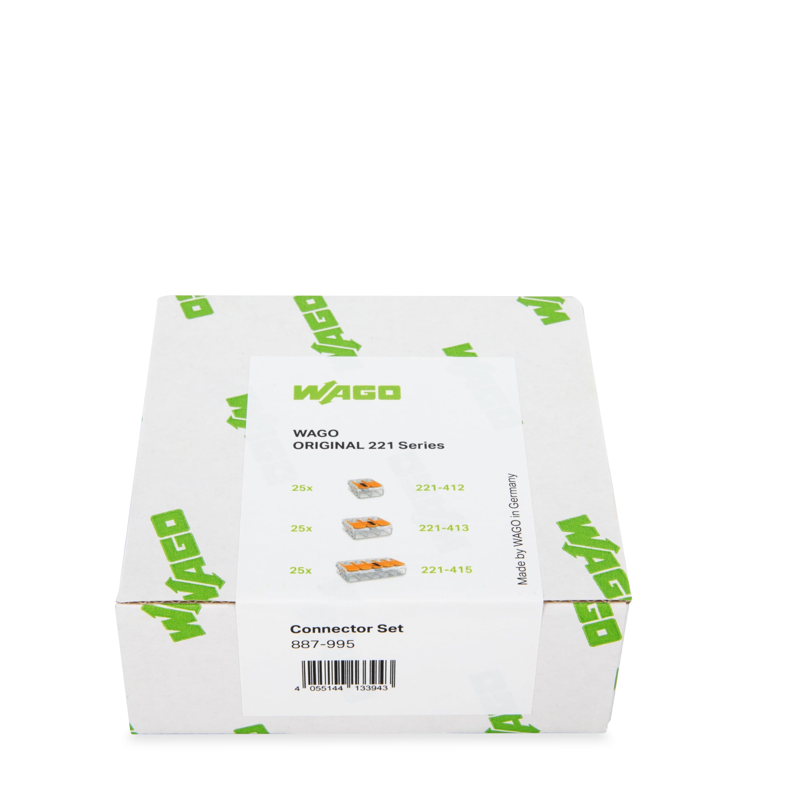 WAGO Set de Bornas de Conexión Serie 221, 75 Piezas, Caja Reutilizable