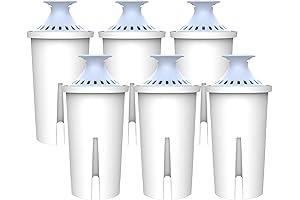 Aqua Crest Alkaline Water Filter for Brita Pitchers (6-Count)