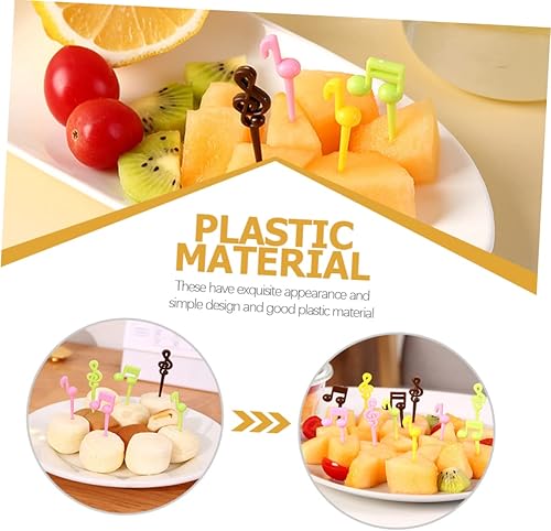 Miniatura 3 de Tenedores de fruta de notas grandes, tenedores de cóctel, aperitivos, tenedores de fiesta, tenedores para tartas, tenedores pequeños, tenedores de