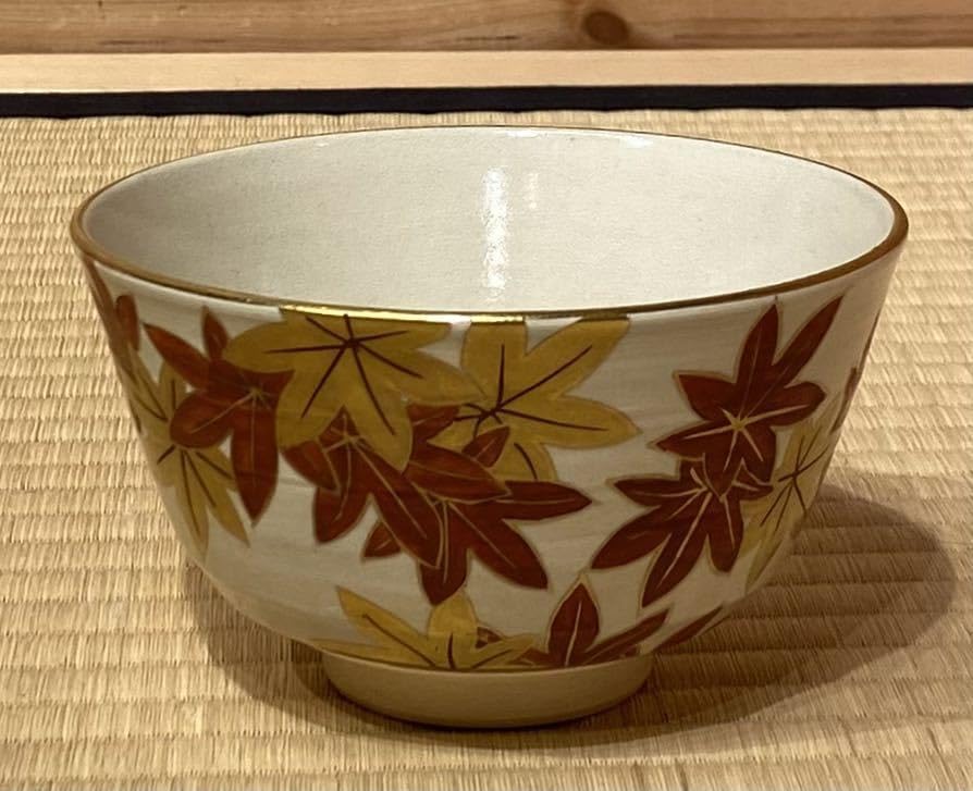 Amazon.co.jp: 茶道具『紅葉文 茶碗「手塚桐鳳」』京焼 清水焼 茶事 