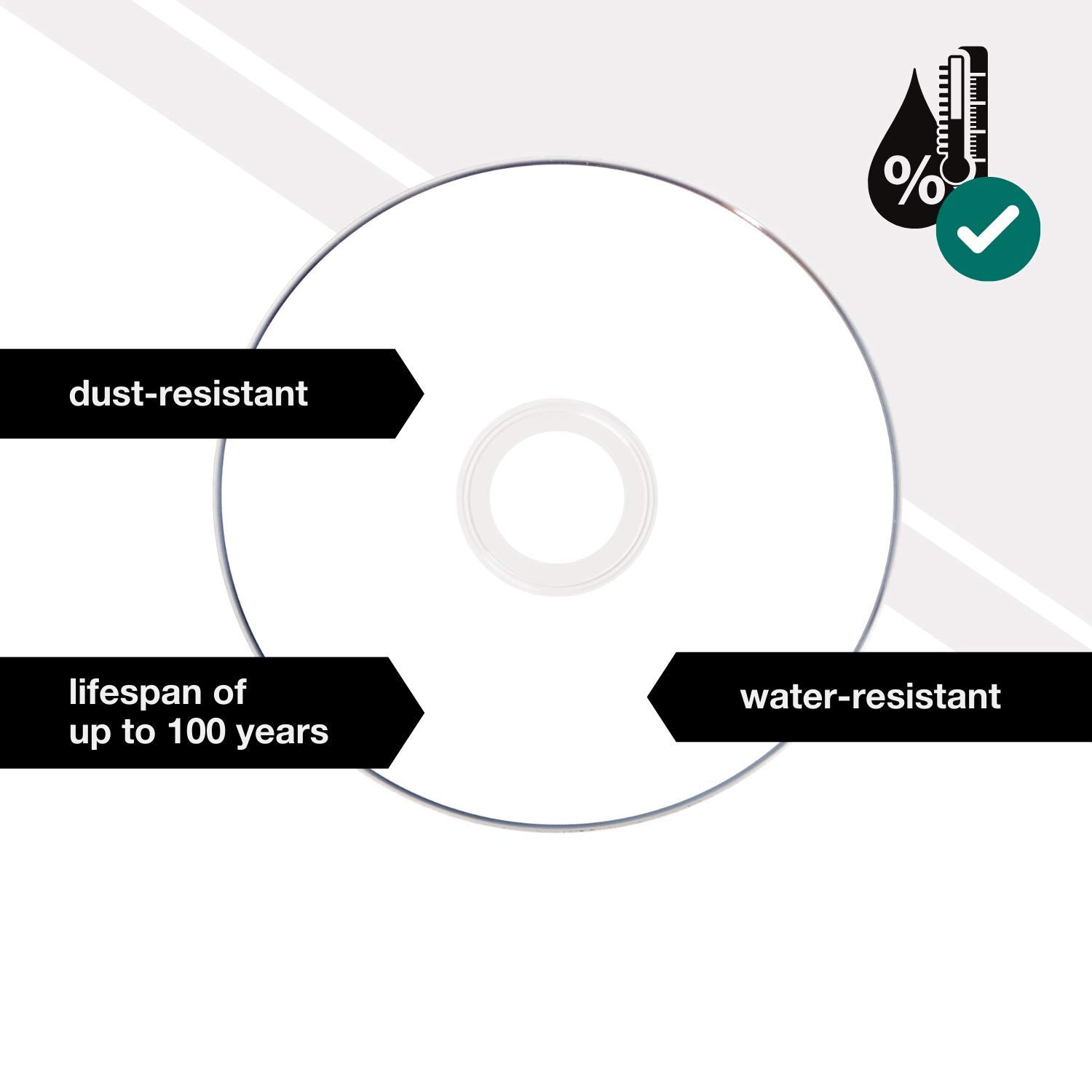 Verbatim CD-R Thermal Printable No ID Brand CD-R 700MB 100pezzo(i)