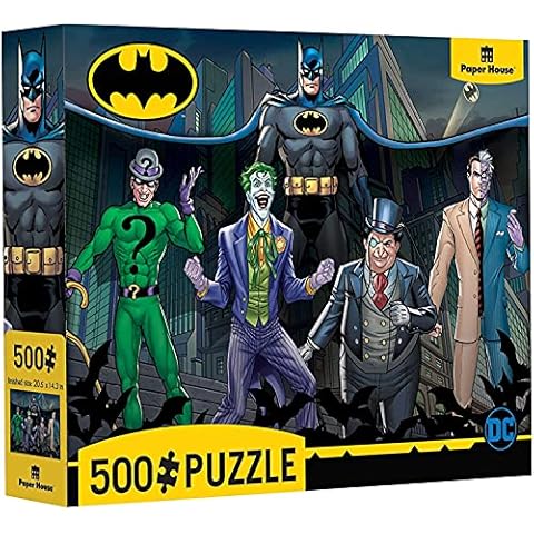 Paper House Productions DC Comics Batman and Villains 500-piece Jigsaw Puzzle Cover