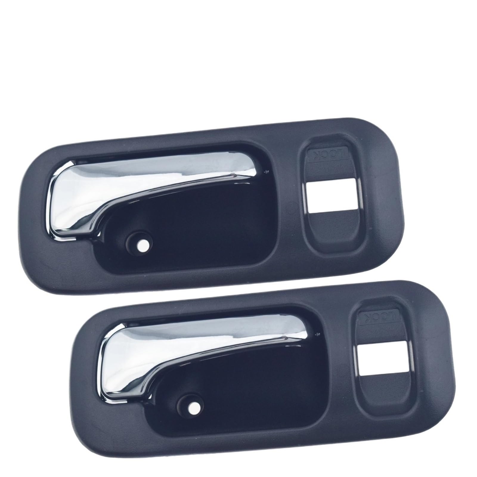 Dydgutufb 2 Pcs Black Right 2 Pieces Front Rear Interior Door Handle For Cr-V 2.0L 1997-2001 For Odyssey 2.2L 2.3L 1995-1998 Interior Door Handle(2 Pcs Black Right)