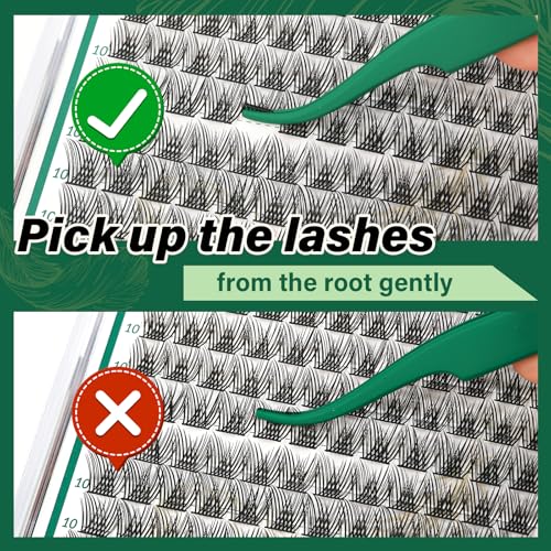Image of KEYYOU Lash Clusters Air Touch Soft Natural D Curl 16mm Individual Lashes