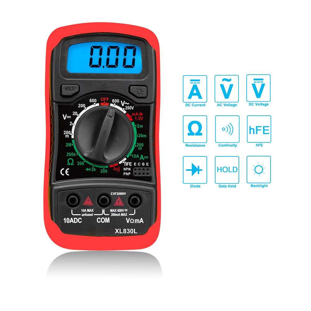 XL830L Pocket Digital Multimeter Electrical Test Meter AC DC
