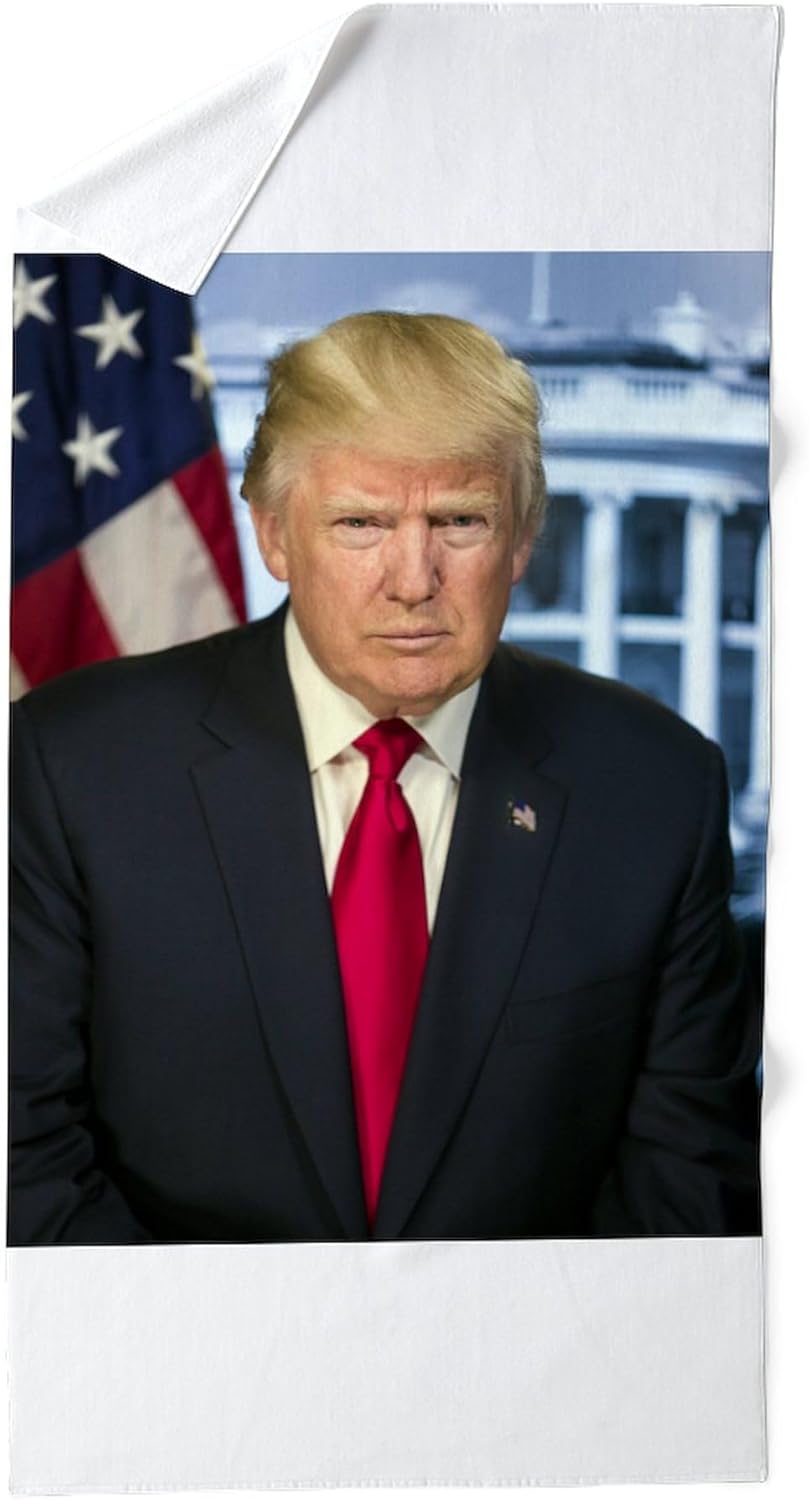 CafePress Donald Trump Official Presidential Por 30"x60" Absorbent Cotton Back, Soft Beach, Pool Towel