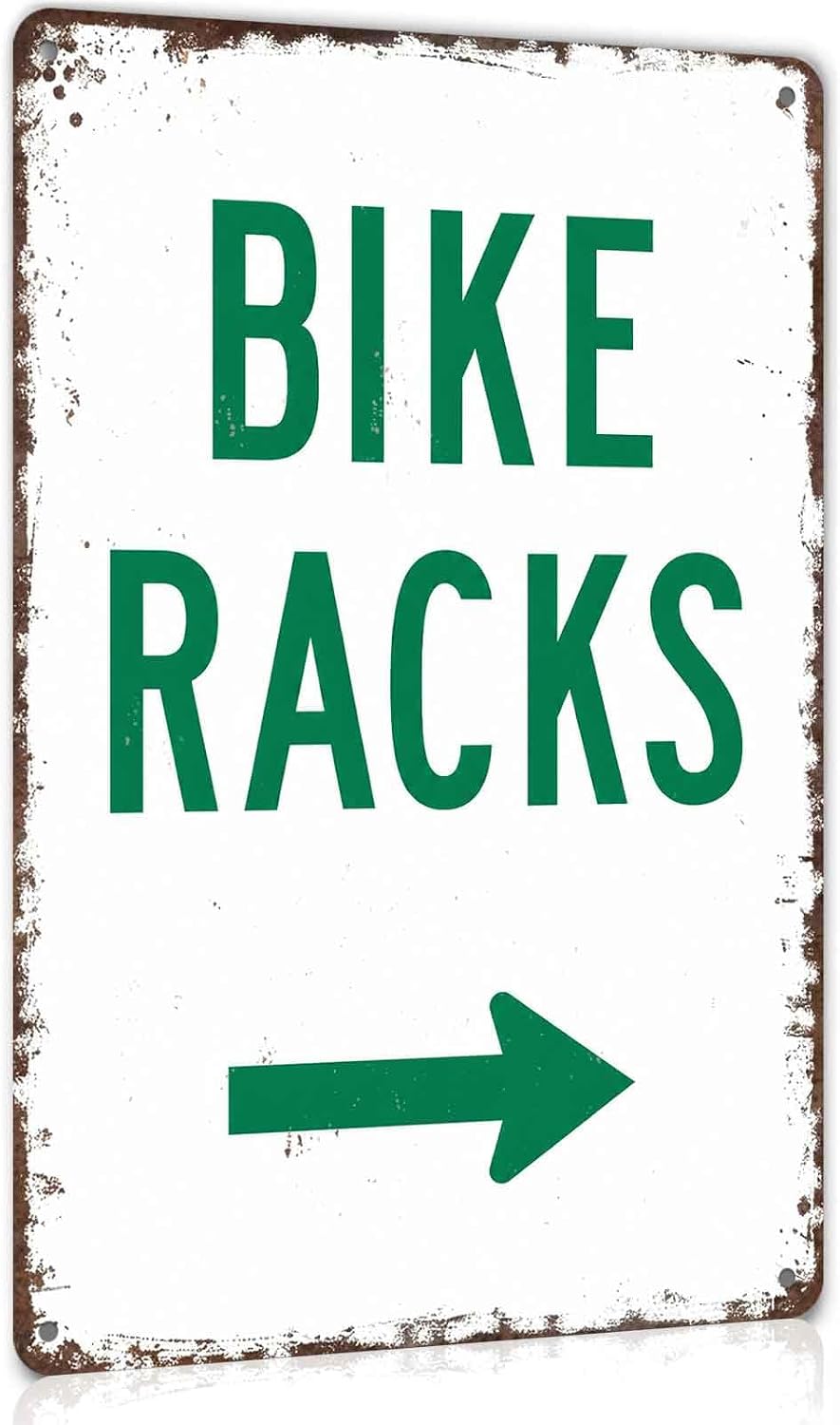 Bike Racks Metal Sign 8 x 12 Inch
