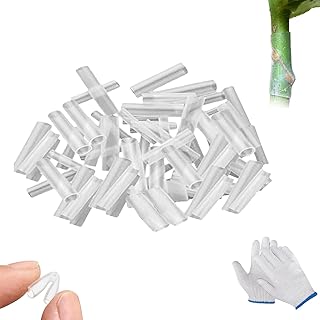 Silicone Grafting Sleeves for Fruit Trees,High-Elastic Thin-Walled Grafting Tubes,Rapid Plant Bonding,Durable & Promotes Fruit Tree Healing,Reinforce Weak Branches (50pcs)