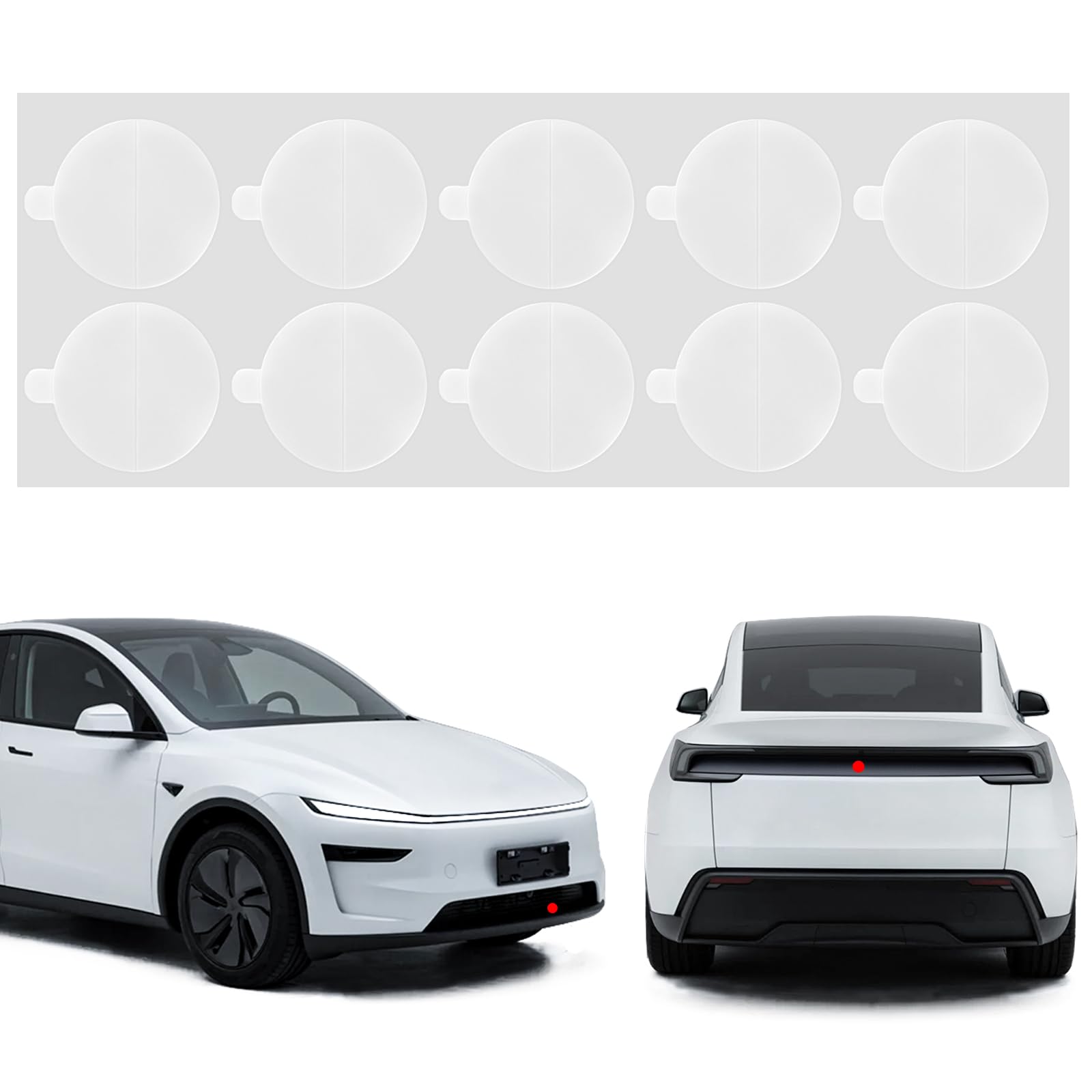 View 1 of 10PCS Camera Cover Compatible with Tesla Model Y Juniper/3 Highland 2024-26