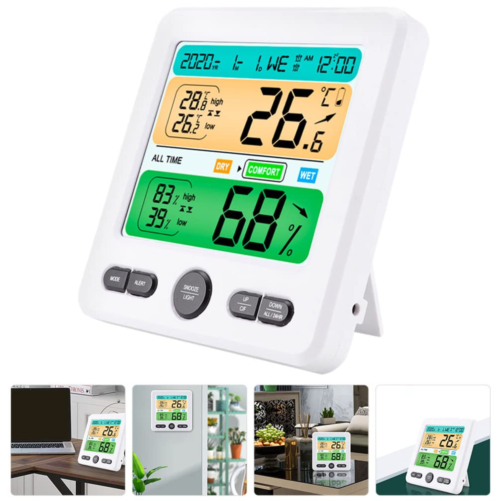 LIFKOME Digitales Hygrometer Innen mit Thermometer für Zuhause Tischthermometer Hygrometer Präzises Raum-hygrometer für Kinderzimmer und Wohnräume Elektrisches Heimwerkerwerkzeug