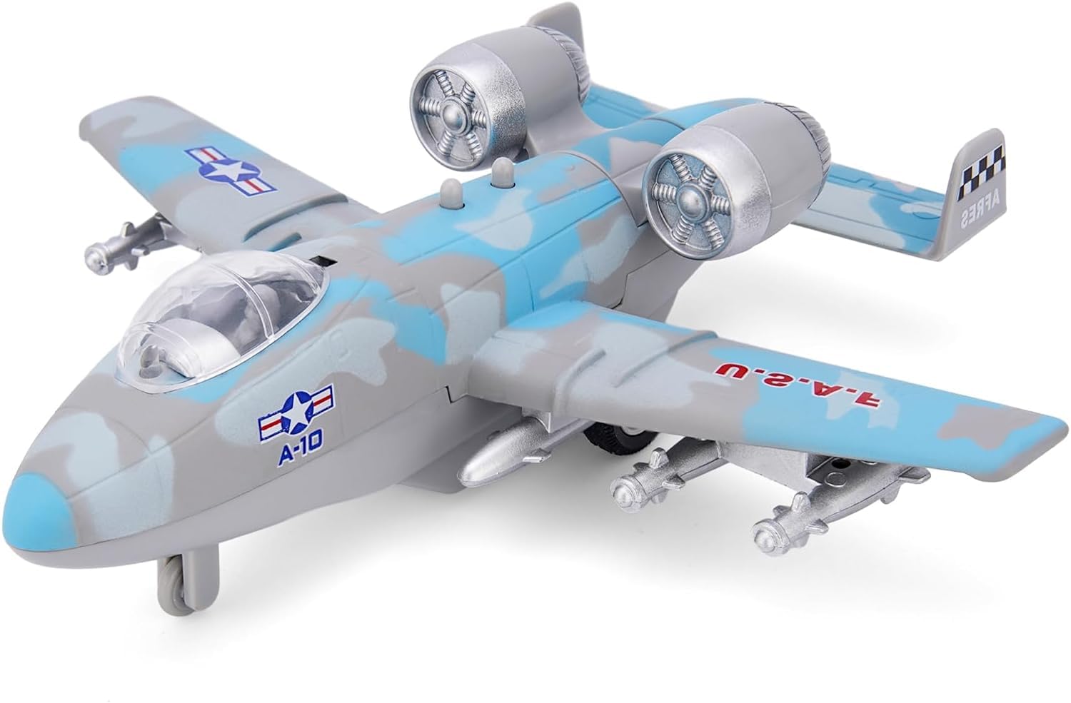 Metro Toys & Gift® Bomber Plane Aircraft Toy Diecast Metal Alloy Model Air Plane Military Air Force Pullback Toys with Lights and Sounds Fighter Jet for Kids Boy Children-Colors as Per Stock