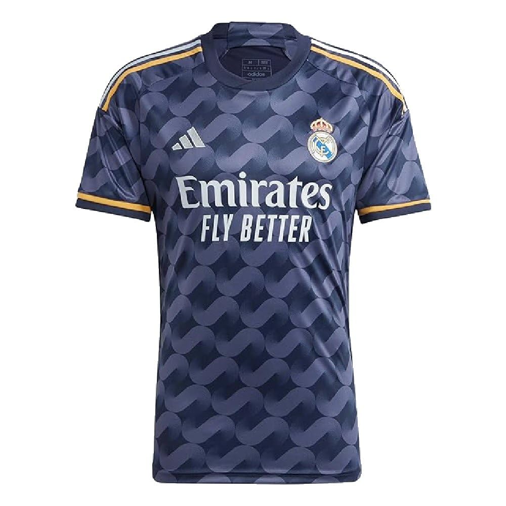 adidas Men's Real Madrid 23/24 Home Jersey - A Sleek and Lightweight Jersey with Gold Accents and Legendary Soccer History