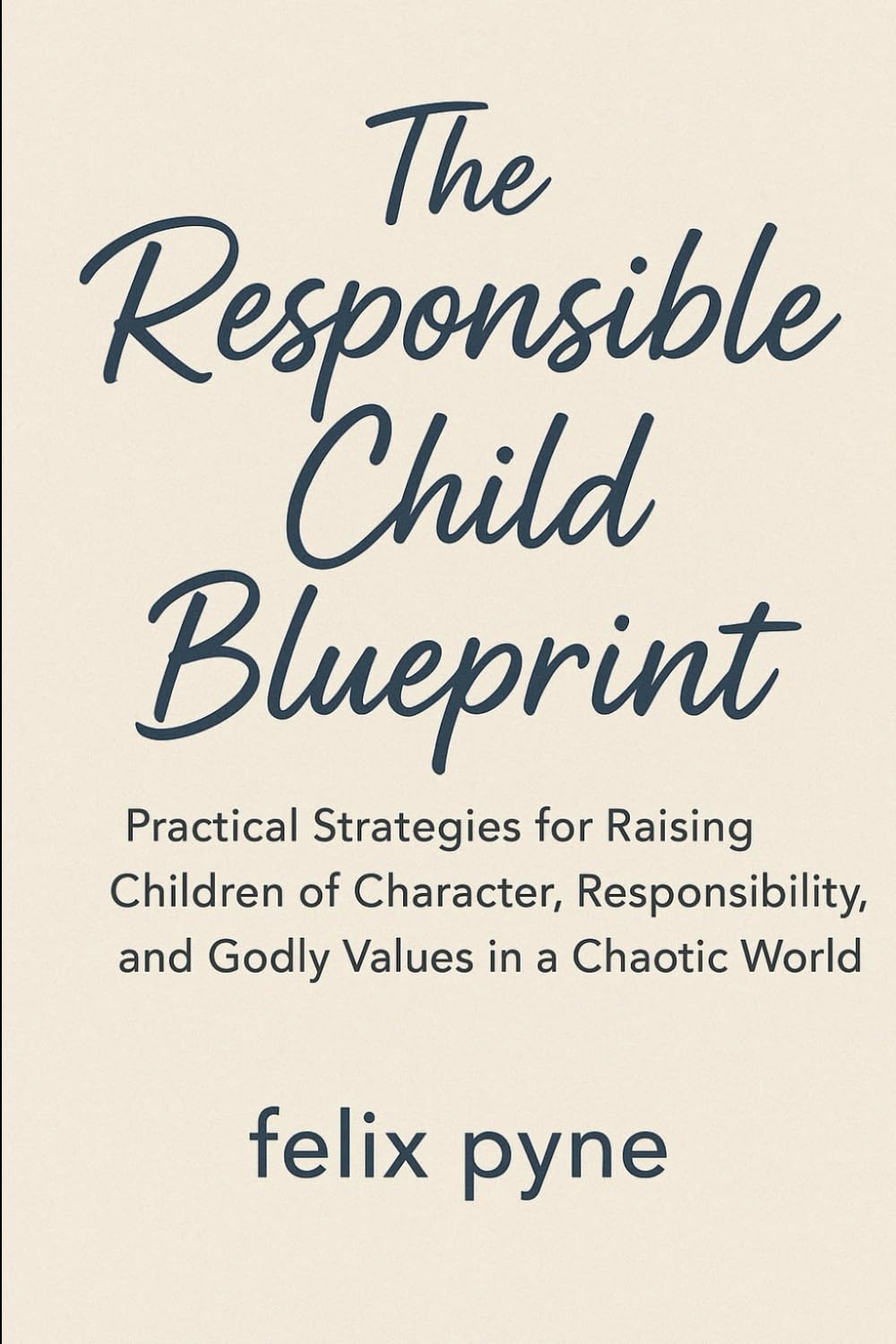 The Responsible Child Blueprint: Practical strategies for raising children of character responsibility and godly values in todays world