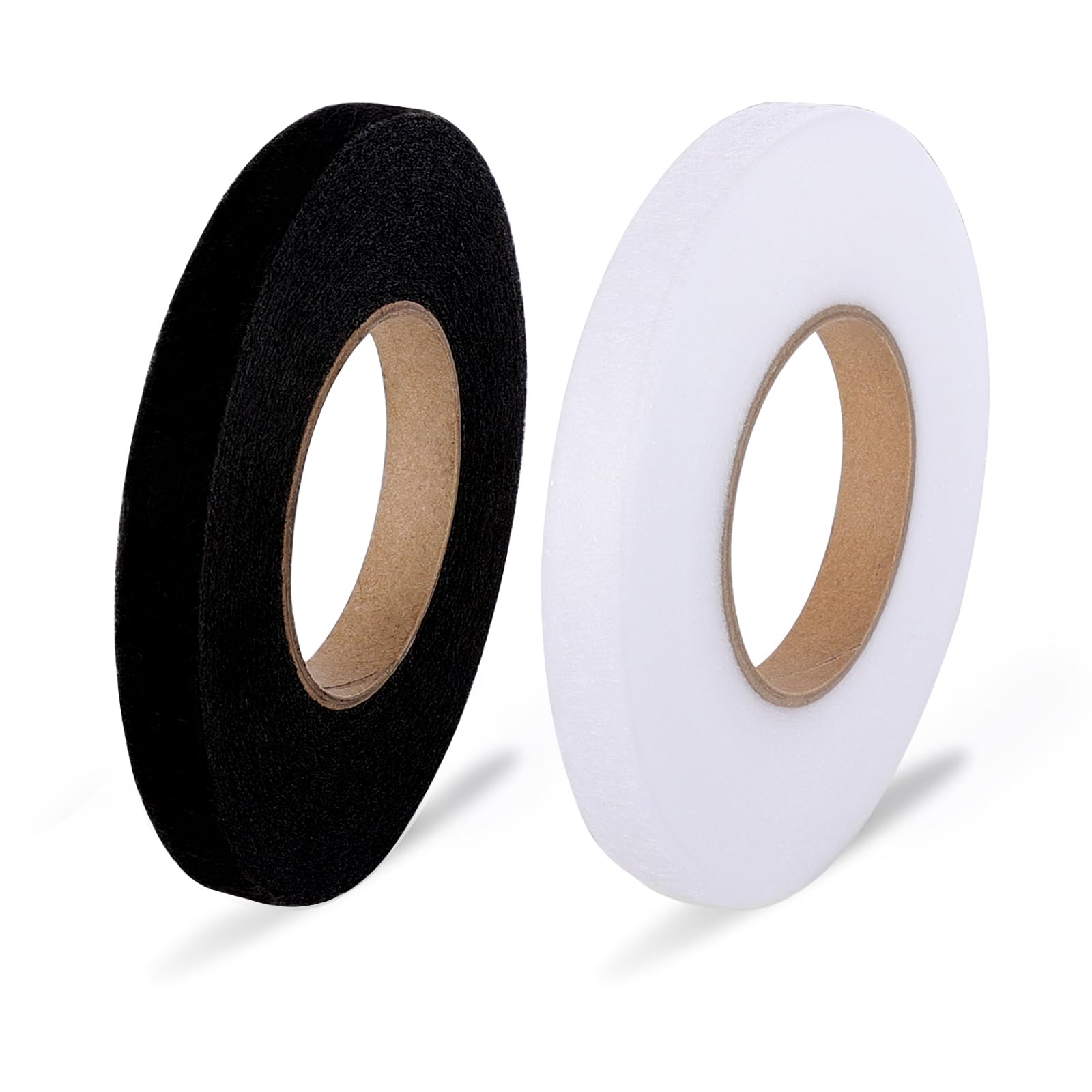RAFIYU 2 rouleaux Bande Thermocollante 128 mètre Bande Ourlet Thermocollant 12mm pour Ourlet Facile Sans Couture pour Assembler des Tissus, Pantalons, Rideaux,Vêtements