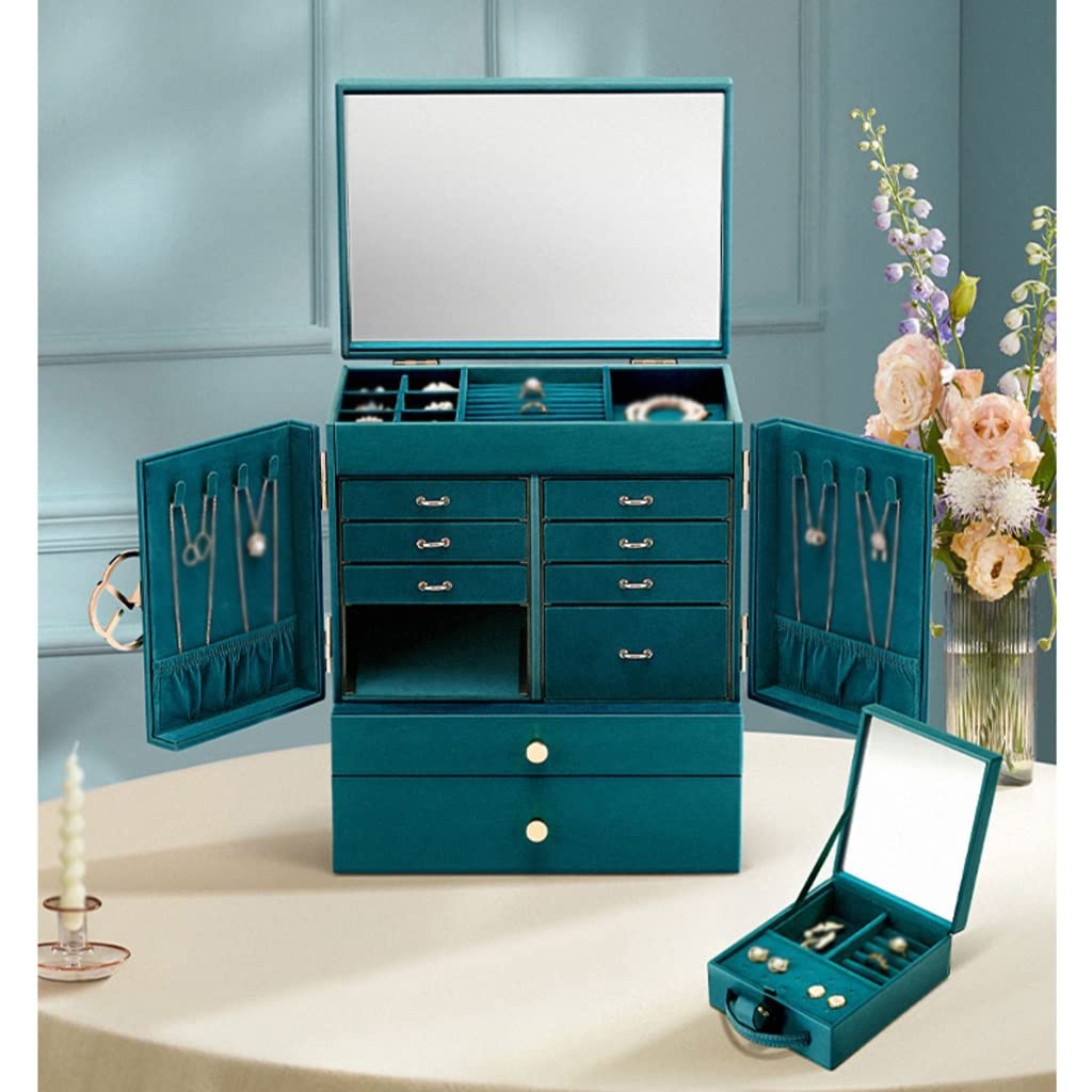 Jewelry Box Organizer Jewelry Box Watch Necklace Ring Earrings Multi-Layer Jewelry Storage Box Jewelry Organizer Small (C 28x20x34CM) (E 28x20x34CM)