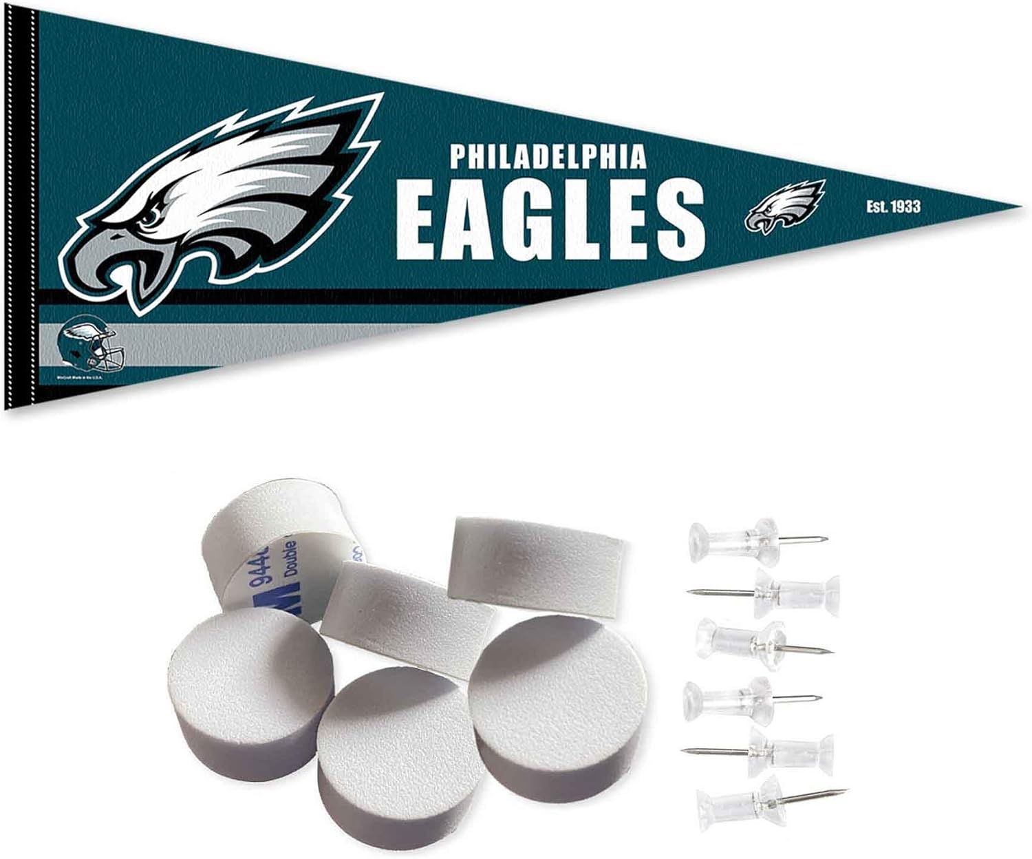 Philadelphia Eagles Pennant Banner and Wall Tack Pads