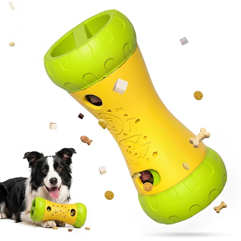 Comedouro lento interativo para cães em nylon ajustável Blanlody Amarelo, DPT-DS02-Y