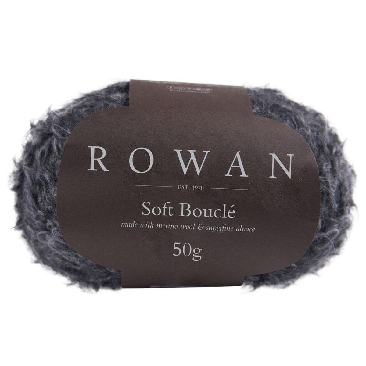 Rowan Soft Bouclé Slate 45% Cotton, 23% Alpaca 22% Wool, 10% Polyamide Yarn - 50g