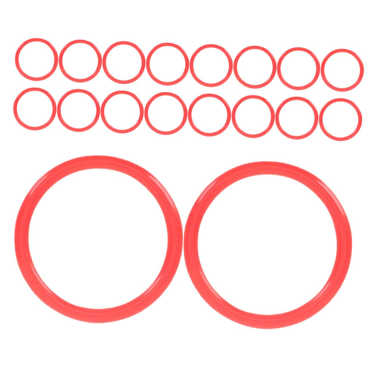 Sosoport Educational Throwing Toy 30pcs Plastic Carnival Rings Parabolic Circle Toys Perfect for Game Carnival Lawn Games Adults