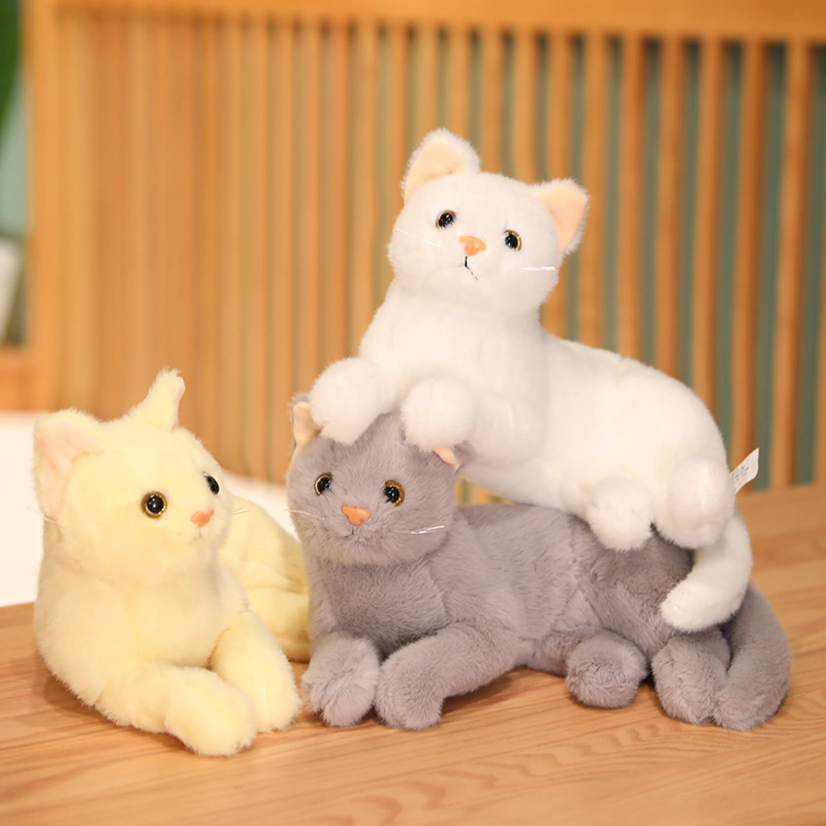 【レア•レトロ】バンダイ ニャンニャンハウス 猫のぬいぐるみ チェックリボン付き レア 当時物 NyanNyanHOUS にゃんにゃんハウス 猫 ぬいぐるみ 笛