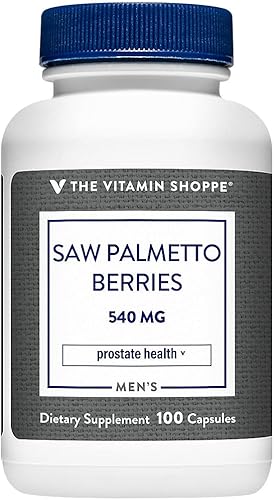 The Vitamin Shoppe Bayas Saw Palmetto 540 mg (100 cápsulas)