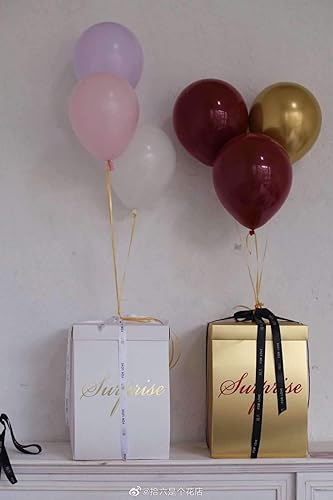 Miniatura 6 de Caja de regalo de flores de explosión sorpresa de 10 x 10 x 14 pulgadas, para propuesta de matrimonio, fiesta de cumpleaños, Navidad, cualquier