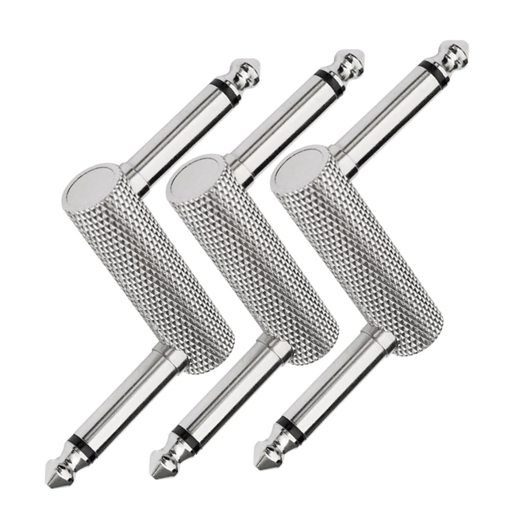 2 Set Connettore Audio Effector Per Chitarra Elettrica Adattatore Doppio Plug Z Per Effetto Materiale E Resistente All 3 Pezzi*2
