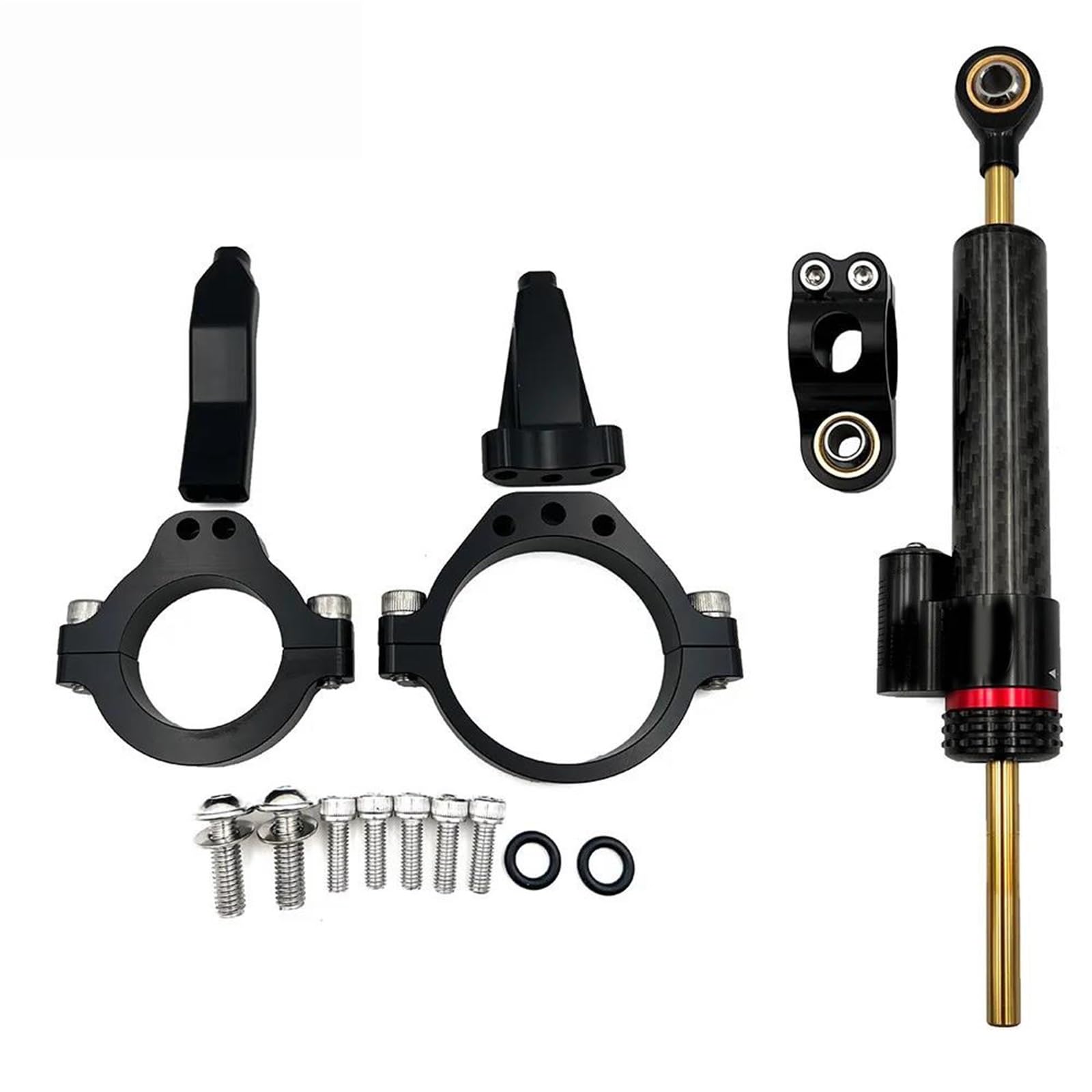 Motorcycle Steering Damper Stabilizer & Bracket Mount Kit for Kawasaki for Ninja ZX-4R ZX-4RR 2023-2024 ZX4R ZX4RR ZX 4R 4RR