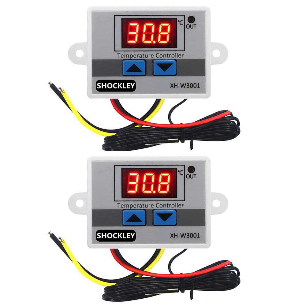 Shockley XH-W3001-50 to 110c Intelligent Digital Thermostat temperature controller combo (220V / 1500W) (W3001 220V - 2 Piece)