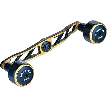 Gomexus CH130 Reel Handle, Daiwa Daiwa, Shimano Shimano, Bait Reel Compatible, Double Handle, Seaborg, Saltyga IC Dedicated, Dual Axis Reel Handle Replacement, 5.1 inches 130 mm, Handle Knob