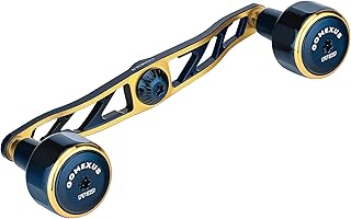 ゴメクサス CH130 リールハンドル ダイワ (Daiwa) シマノ (Shimano) ベイトリール対応 ダブルハンドル シーボーグ ソルティガIC 専用 両軸リール ハンドル交換 130mm ハンドルノブ付き ディープタイラバ ジギング 青物 釣り 左右兼用