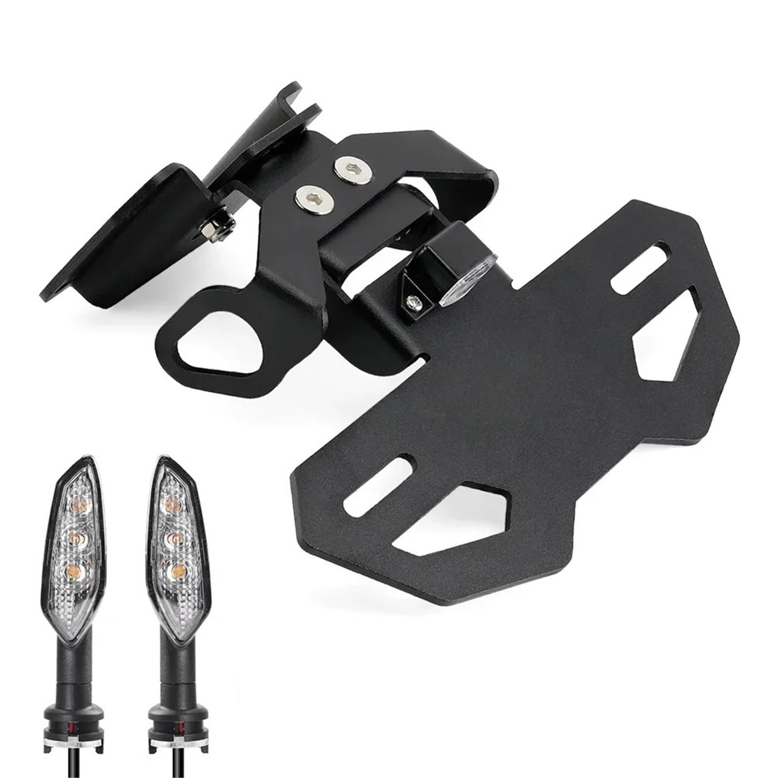 Rejestracyjnej motocykla Kierunkowskaz LED pasuje do motocykla YAMAHA MT07 FZ07 YZF R7 2014-2025 MT-07 Uchwyt tablicy rejestracyjnej(Holder and Light A)